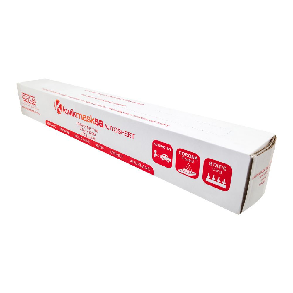 Kwikmask 58 Masking Plastic 4.8m x 120M