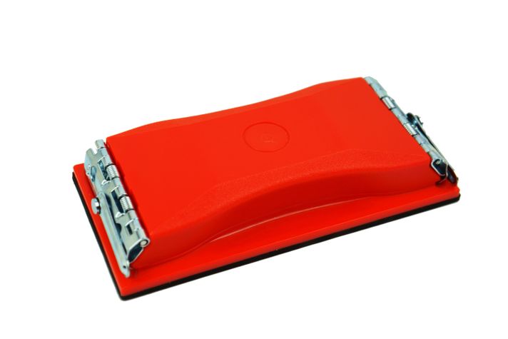 Sanding Block Orange with Clips