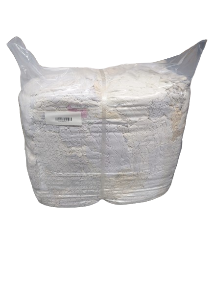 15kg Bag of White Rags
