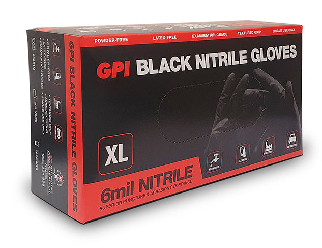 Black Nitrile Gloves 100pk