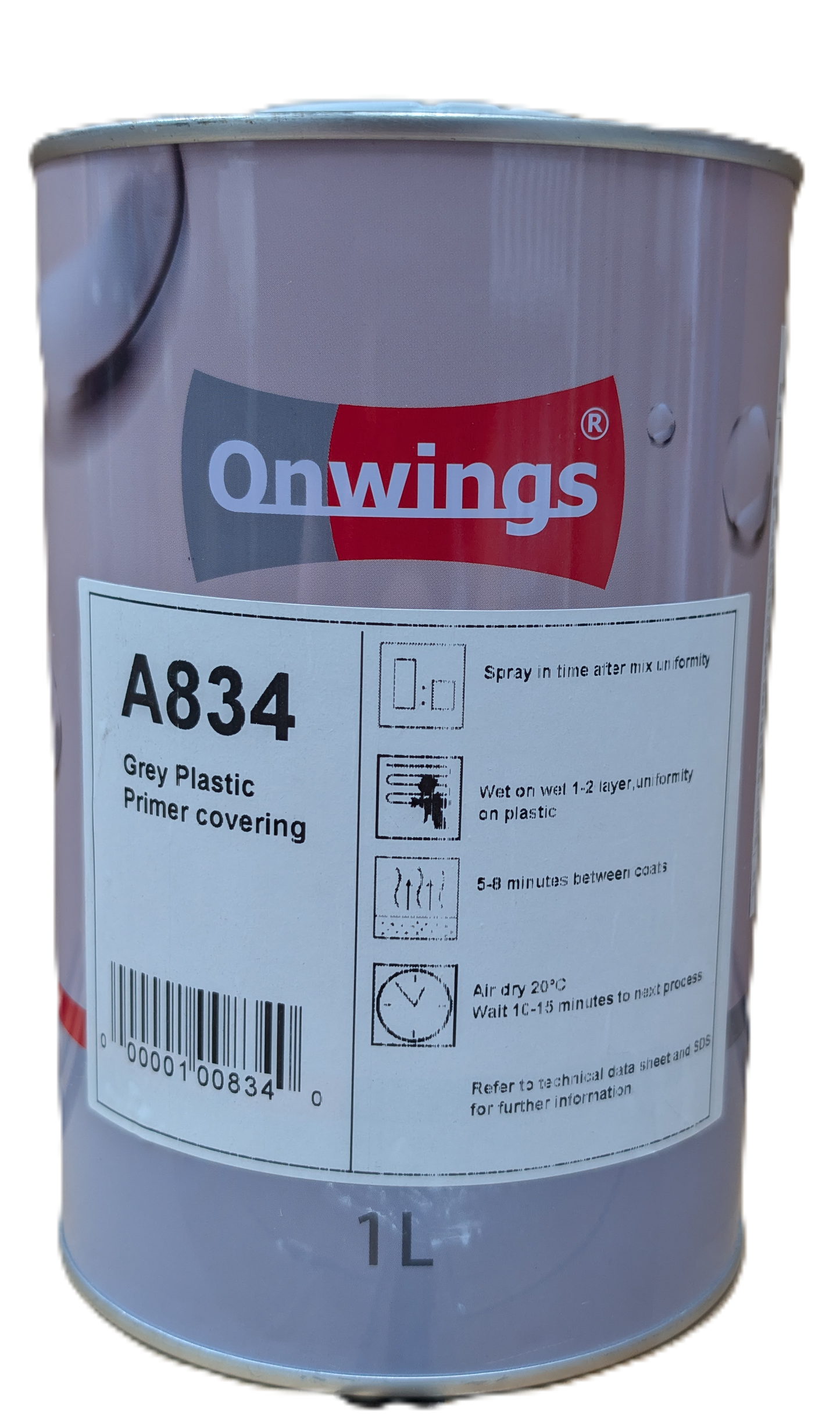 Onwings A834 Plastic Primer Covering Grey