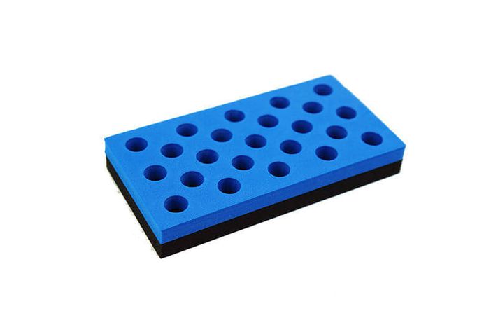 Sanding Block - Blue with Holes