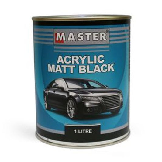 Master Acrylic Lacquer Matt Black 1Lt