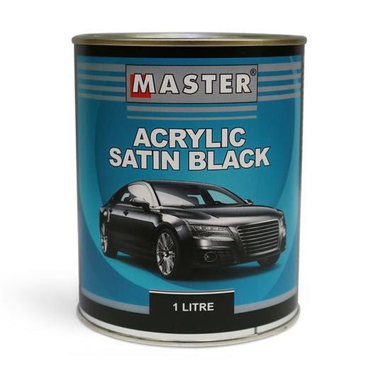 Master Acrylic Lacquer Satin Black 1Lt