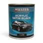 Master Acrylic Lacquer Satin Black 1Lt