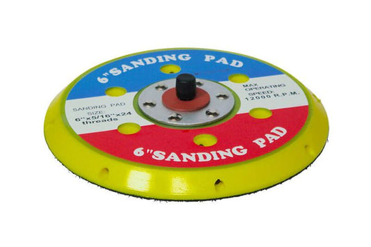 6" 15 x Hole Velcro Back Up Pad