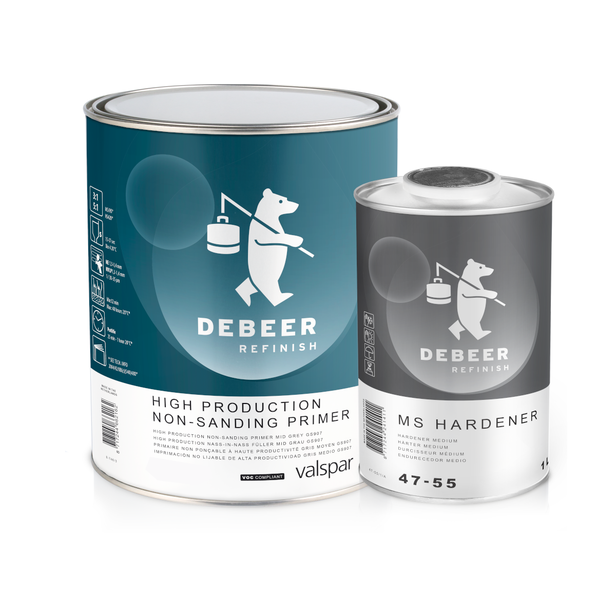 Debeer 8-746 Non-Sanding Primer Kit Grey