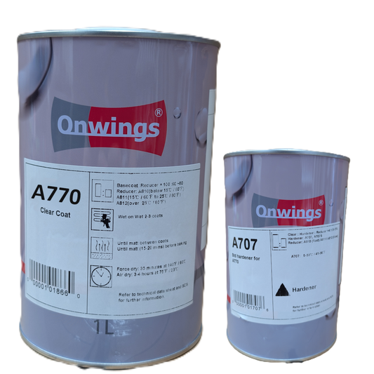 Onwings A770 Fast Curing Clearcoat 1.25L Kit