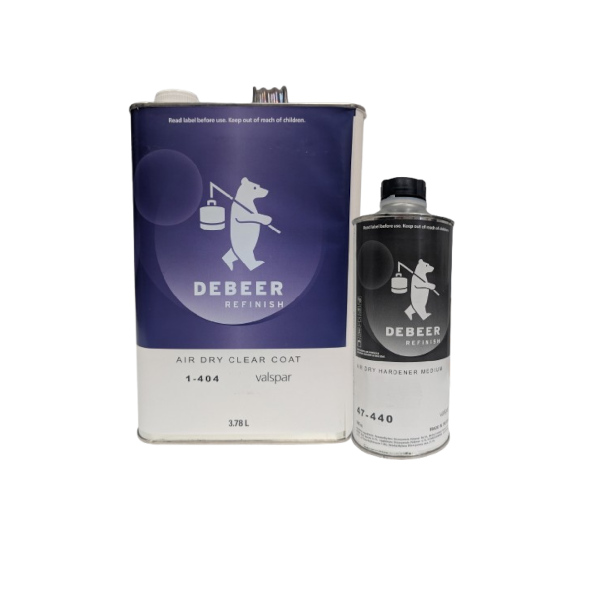 Debeer 1-404 Air Dry Clearcoat Kit
