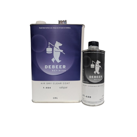 Debeer 1-404 Air Dry Clearcoat Kit