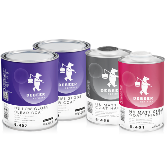 Debeer HS Matt/Semi Gloss Clear Kit