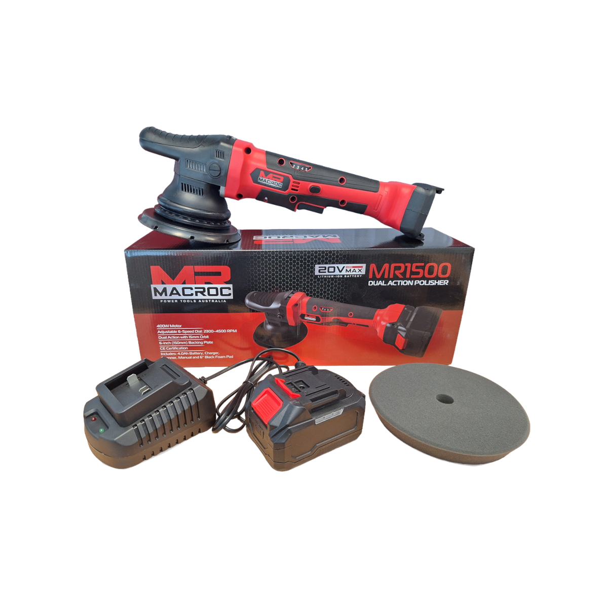 Macroc MA1500 Cordless DA Polisher