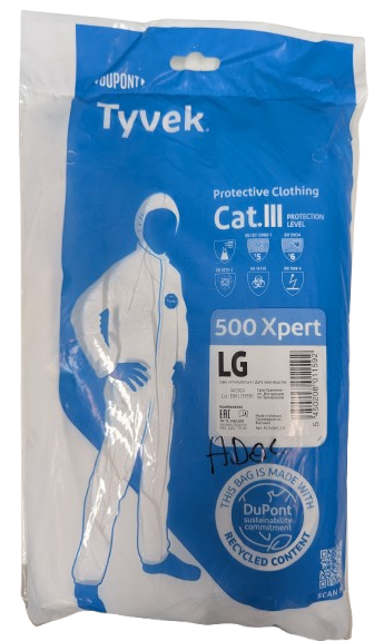 Tyvek Single Piece Disposable Coveralls