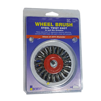 Bordo 85mm Twist Knot Wheel Brush