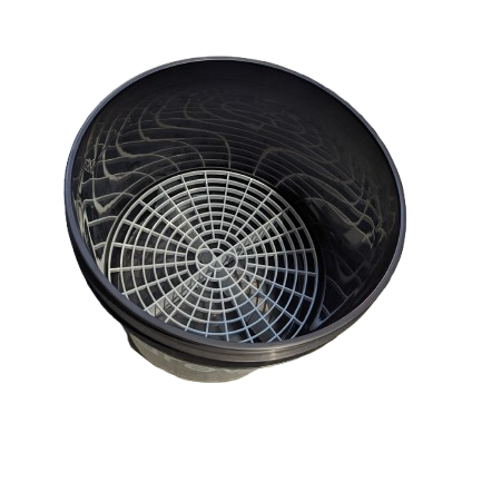 Purewax Plastic Wash Bucket + Grit Guard